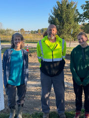 Colleen Sharp, Geauga Soil & Water, Kirk Walker, Munson Twp Road Dept. and Caroline Yeager, FGP Small Grant awardee