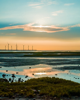 Sillouette of Wind Turbine