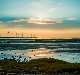 Sillouette of Wind Turbine