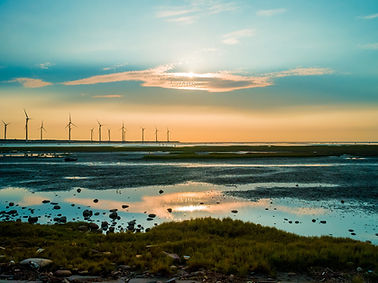 Sillouette of Wind Turbine