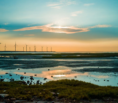 Sillouette of Wind Turbine