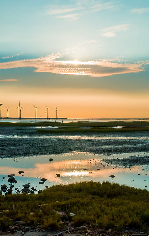 Sillouette of Wind Turbine