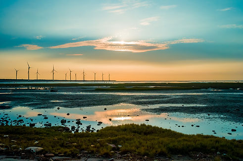 Sillouette of Wind Turbine