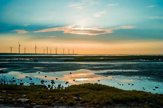Sillouette of Wind Turbine