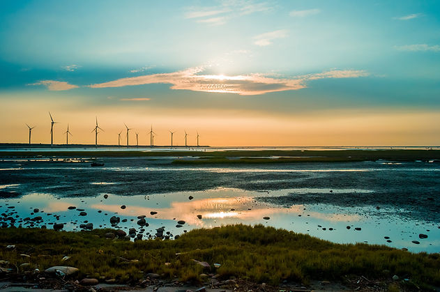 Sillouette of Wind Turbine