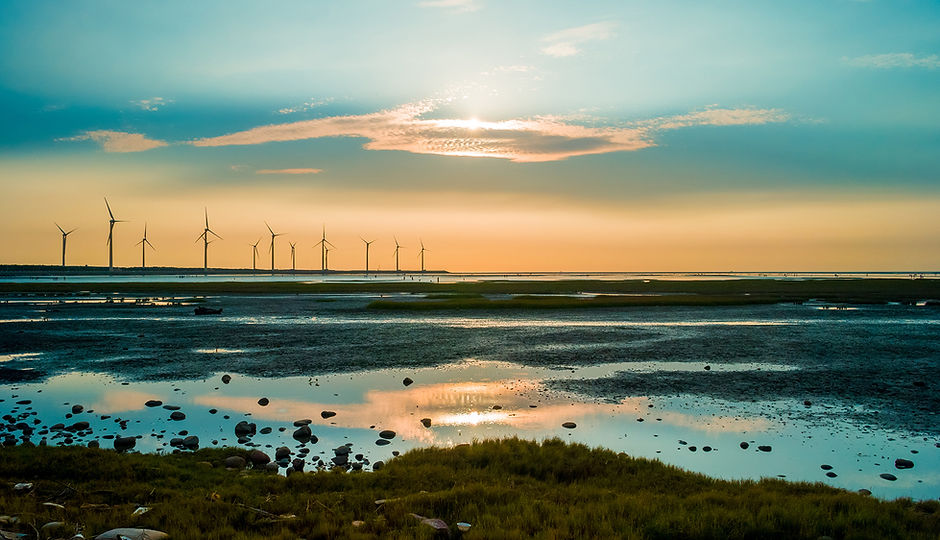 Sillouette of Wind Turbine