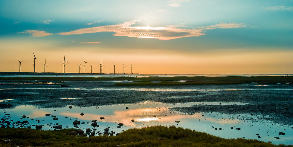 Sillouette of Wind Turbine