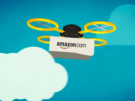 AMAZON REGISTRA PATENTE - TRANSPORTE COM DRONES