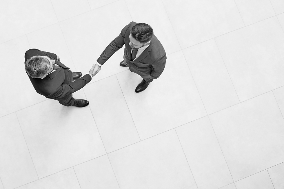 two people shaking hands