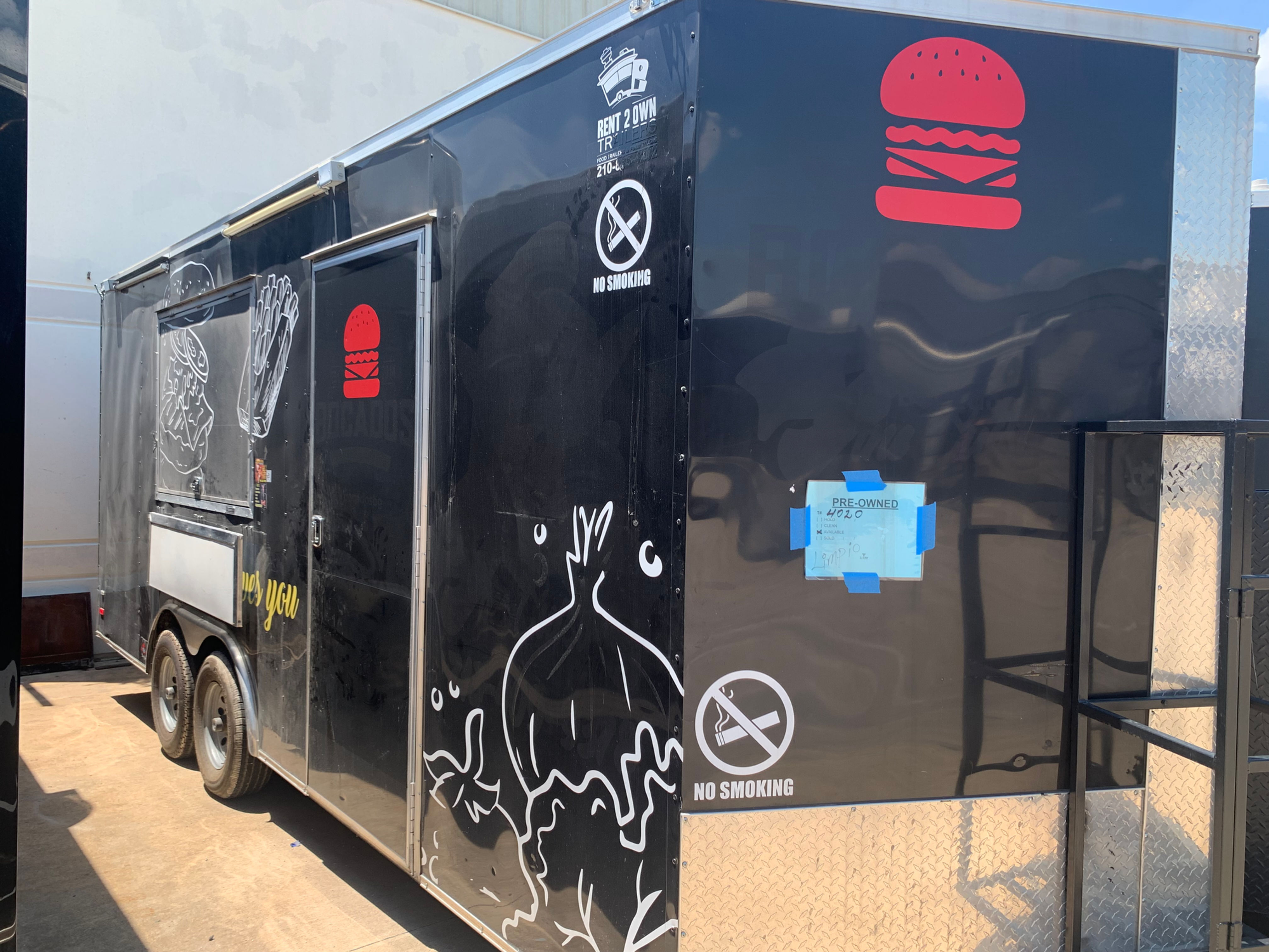 16 Ft Black Trailer - T4020D