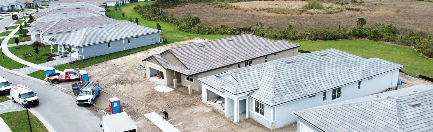 New homes under construction in Sunstone, Wellen Park