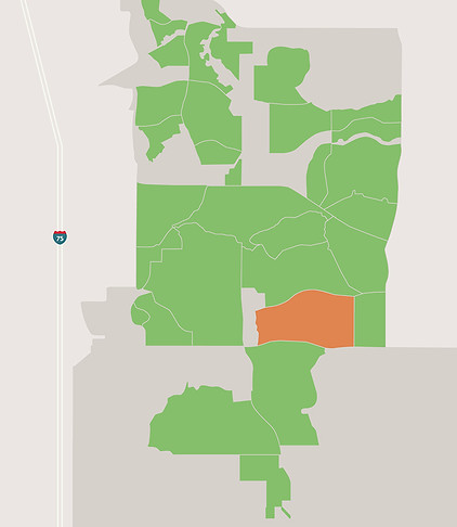 Map of The Lake Club in Lakewood Ranch