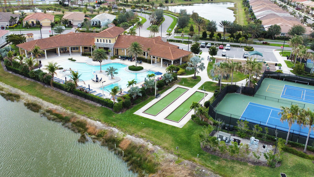 Clubhouse and Bocce Ball Court in Renaissance, Wellen Park, FL