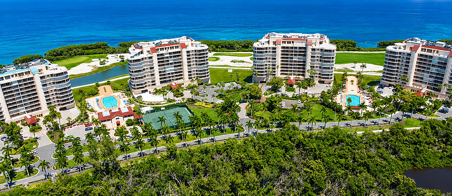 Aerial view of Grand Bay in Bay Isles within Longboat Key, FL