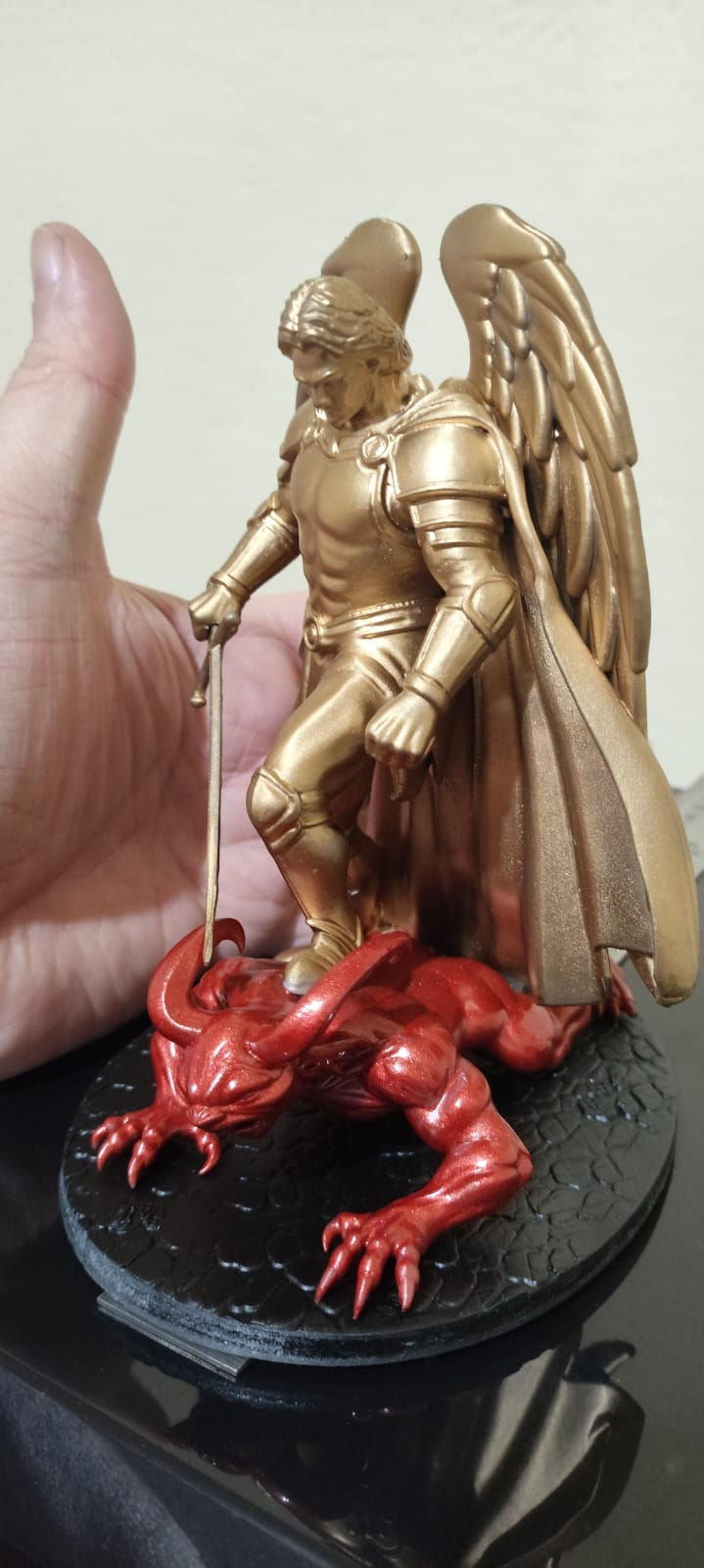 Miniatura: Escultura Arcanjo São Miguel
