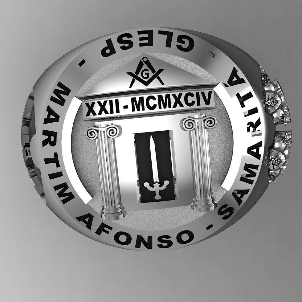 Miniatura: Anel Personalizado para Grupos - Prata 925 - 05 unidades do mesmo modelo