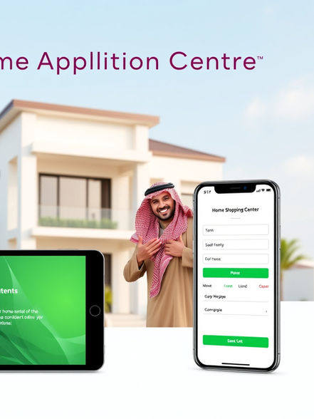 Home Appliance Center app on tablet and smartphone with Man & Home