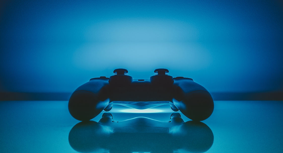Video Game Console Blue