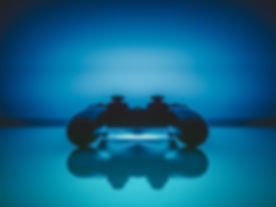Video Game Console Blue