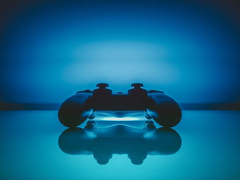 Video Game Console Blue
