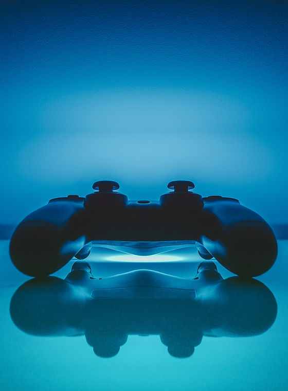 Video Game Console Blue