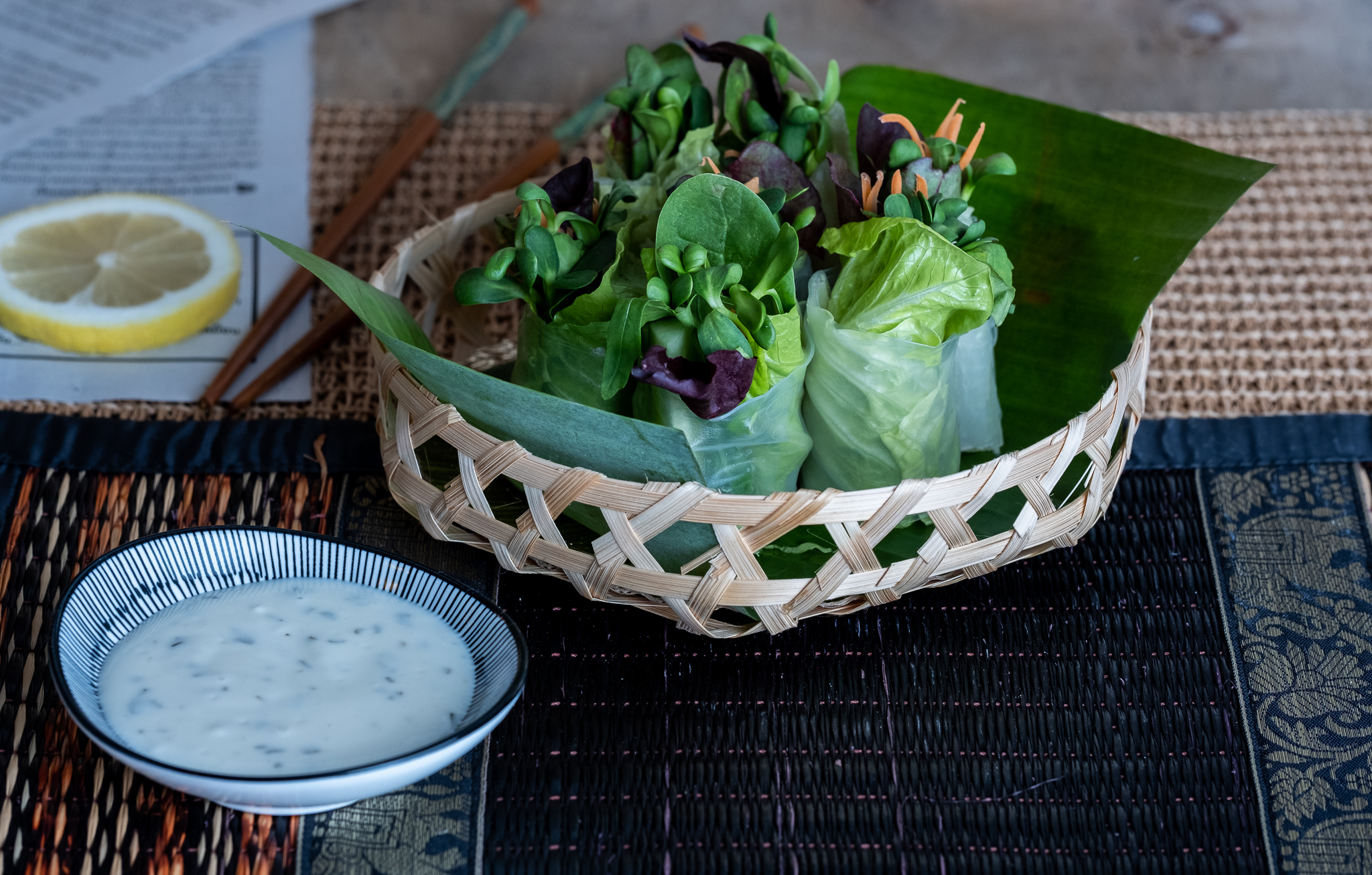 Arranged Food and Objects