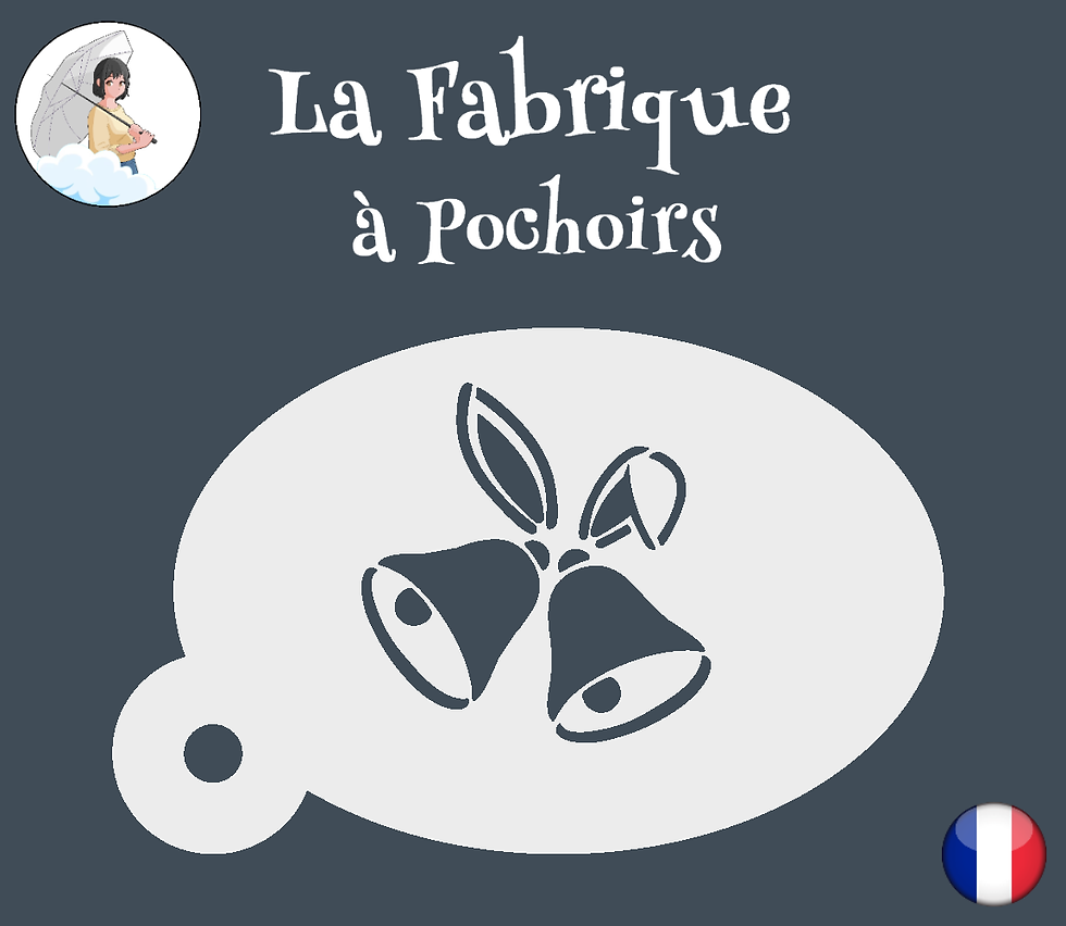 Pochoir cloches oreilles de lapin
