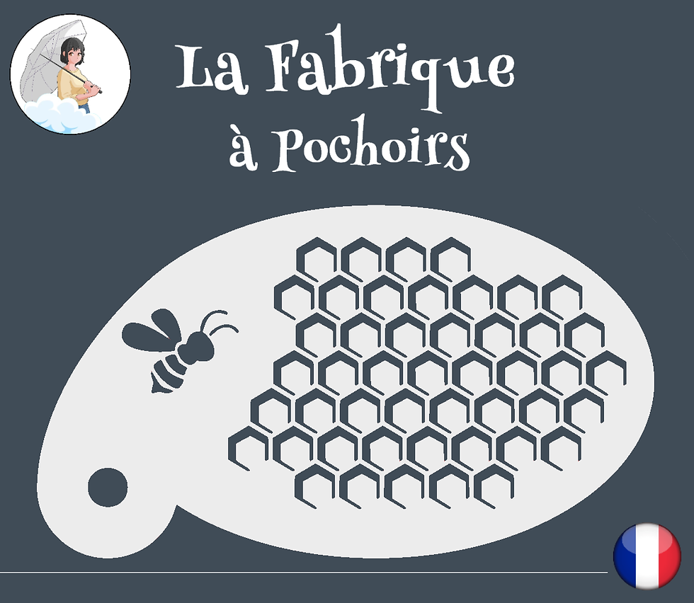 Pochoir effet ruche