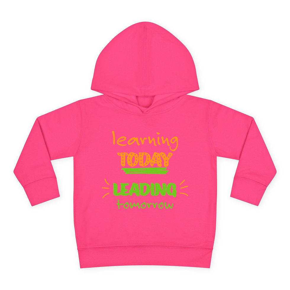 Thumbnail: Toddler Fleece Hoodie - Learning Today Leading Tomorrow