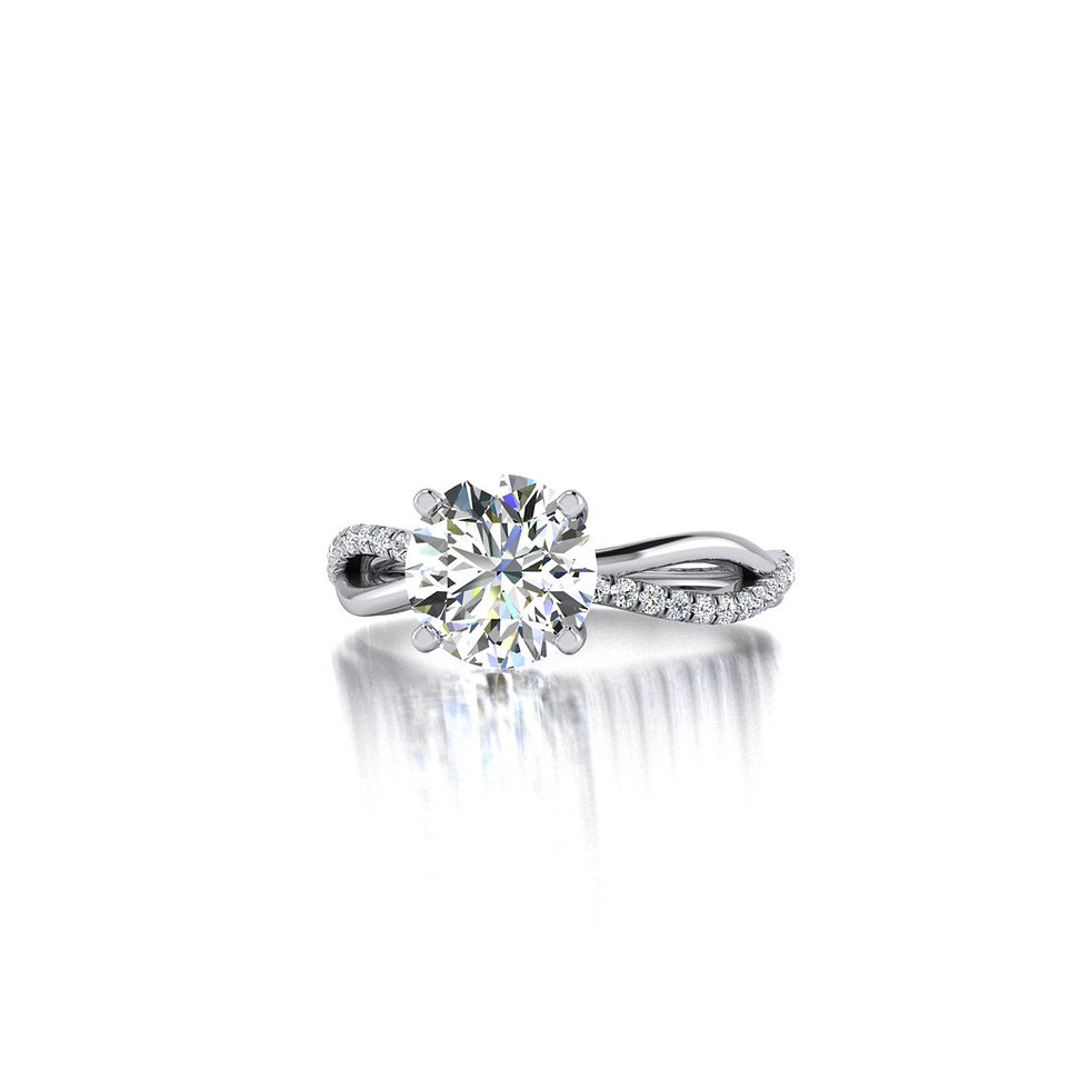 Thumbnail: Twisted Band Engagement Ring