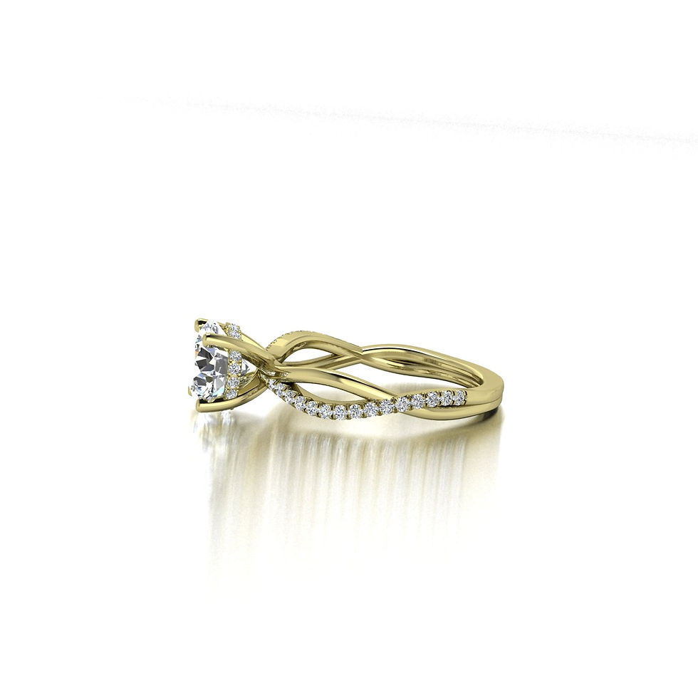 Thumbnail: Twisted Band Engagement Ring