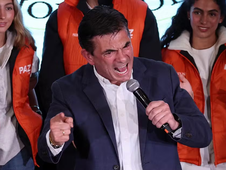 Presidente eleito da Bolívia, Rodrigo Paz diz que país 'respira ventos de mudança'