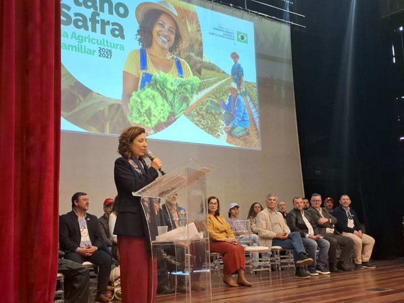 Em Capão do Leão, ministra apresenta Plano Safra com R$ 18 bilhões previstos para o RS
