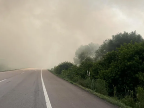 Fumaça prejudica tráfego na BR-392 entre Pelotas e Rio Grande