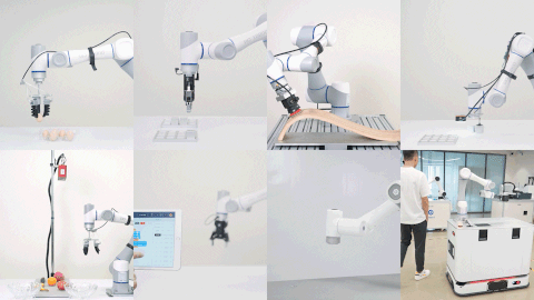 Dobot cobot  performing tasks 