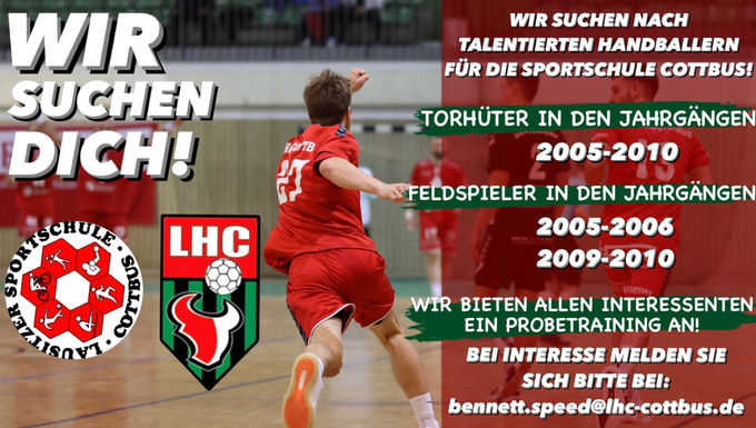 Wir suchen Verstärkung im Nachwuchsbereich!