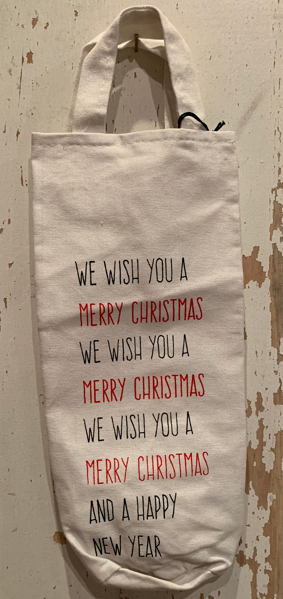 Thumbnail: Fabric Wine Bag w/ holiday song