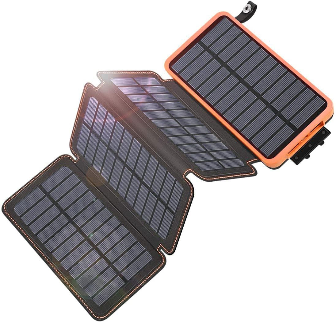 Banco de Energía Cargador Solar 25000mAh - Carga Rápida QC3.0 Cargador de Baterí
