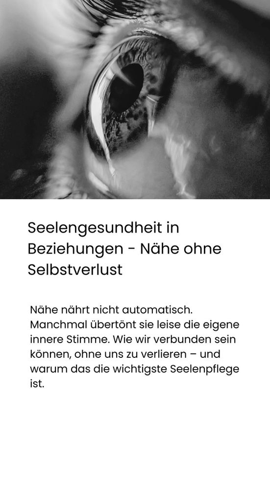Seelengesundheit in Beziehungen - Nähe ohne Selbstverlust