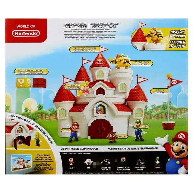 Miniatura: Castillo Deluxe Honguito (Toad) + figuras + accesorios