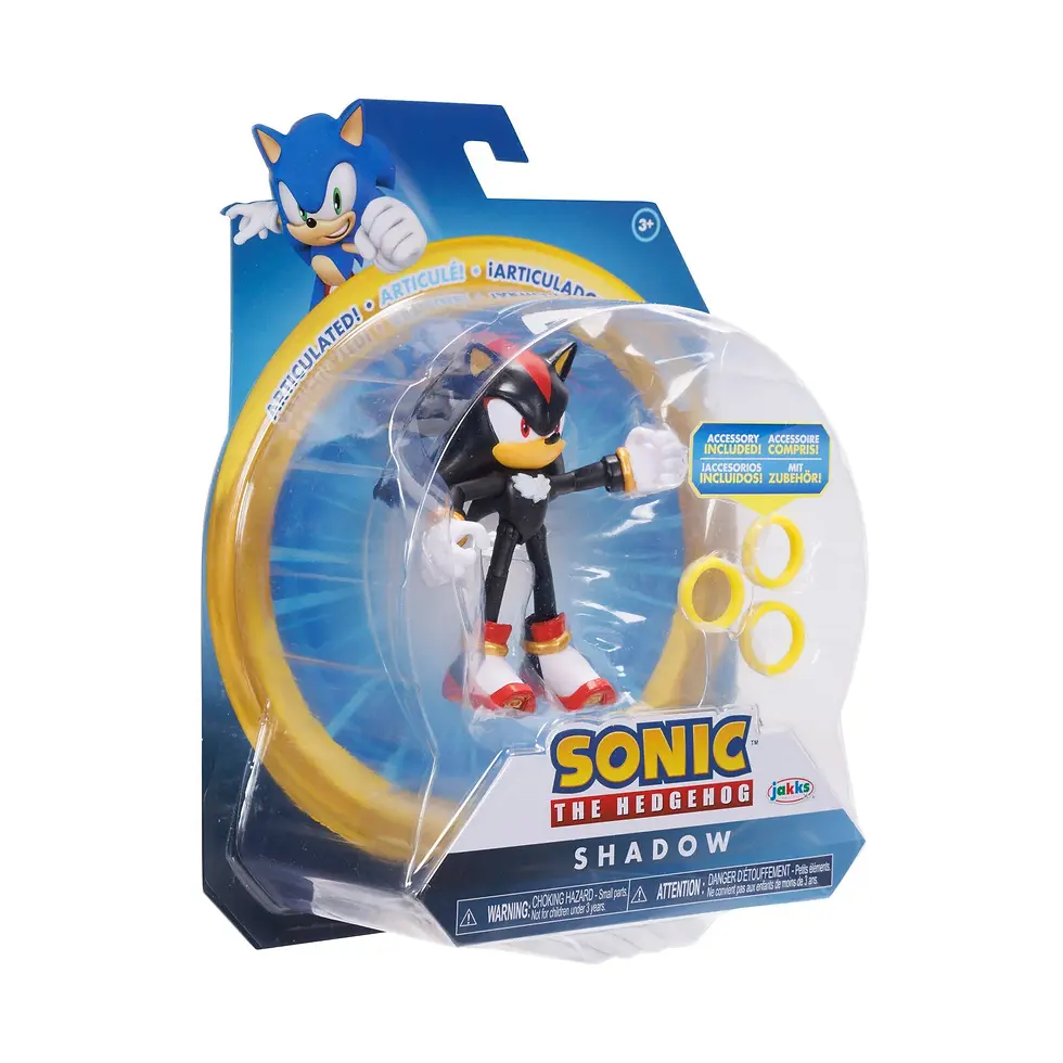 Miniatura: Shadow con superanillo - Sonic - Figura de 10cm articulada
