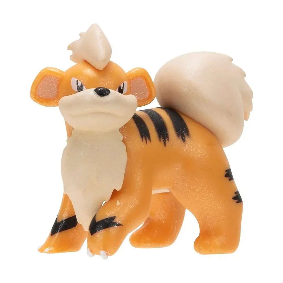 Miniatura: Growlithe + Arcanine - Pokemon - Set de 2 figuras