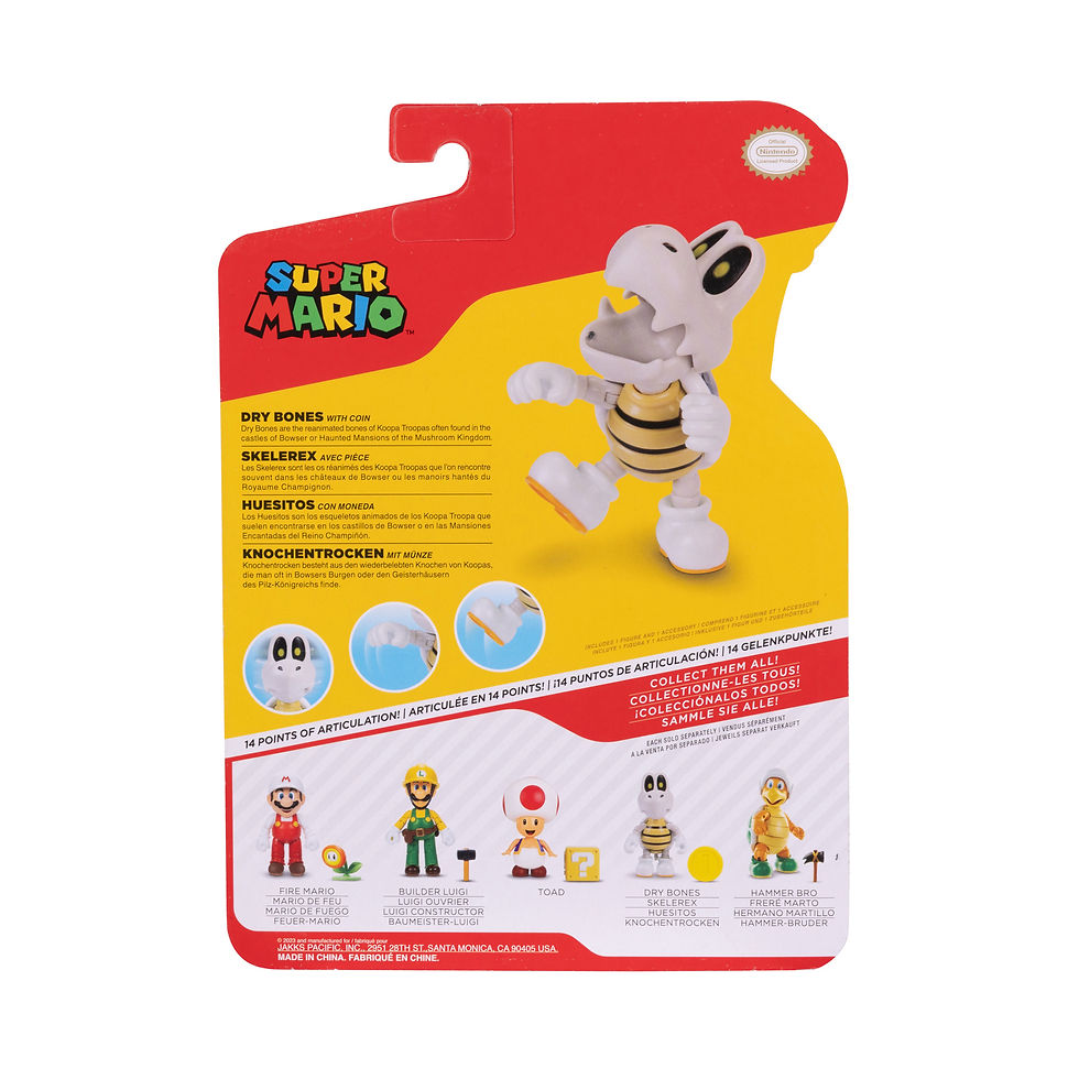 Miniatura: Huesitos (Dry Bones) + Moneda - Figura de 10cm con accesorio