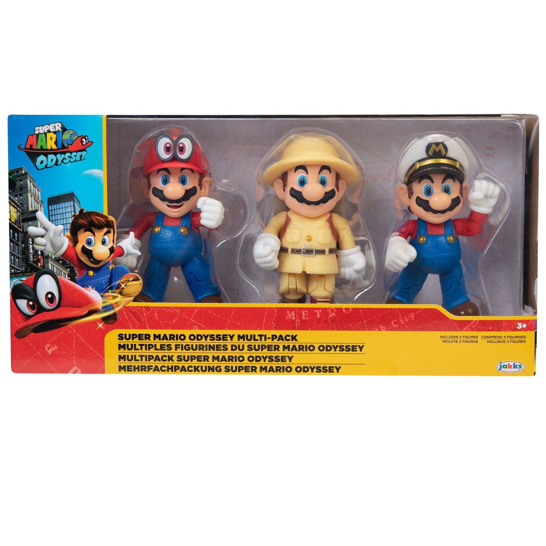 Super Mario Odyssey - Pack de 3 figuras de 10cm
