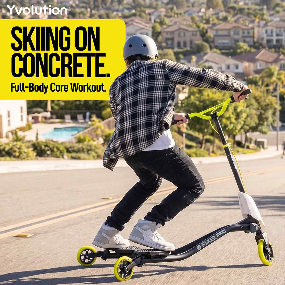 Thumbnail: Yvolution Fliker Pro Drift Scooter