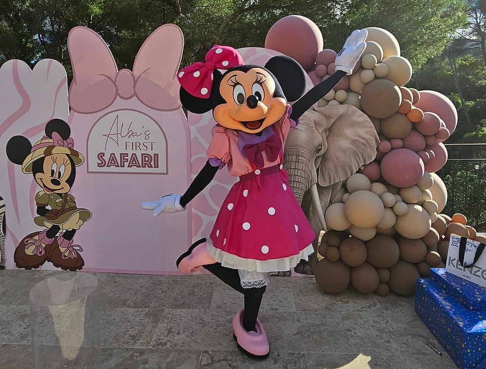 Miniature : mascotte Minnie rose pour déambulation et animation festive enfants