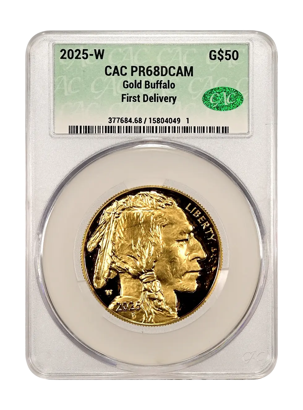2025-W CAC Certified $50 American Gold Buffalo PR70DCAM