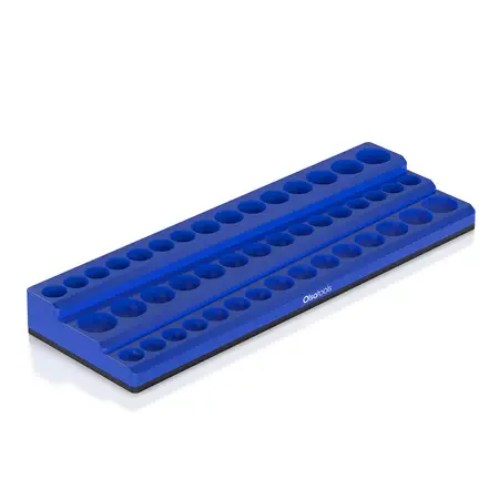 Olsa 3-Row Magnetic Socket Holder - Blank 3/8"