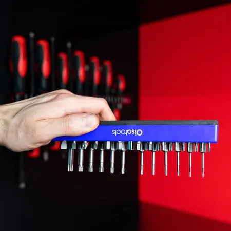 Thumbnail: Olsa Magnetic Hex 1/4" Bit Organizer