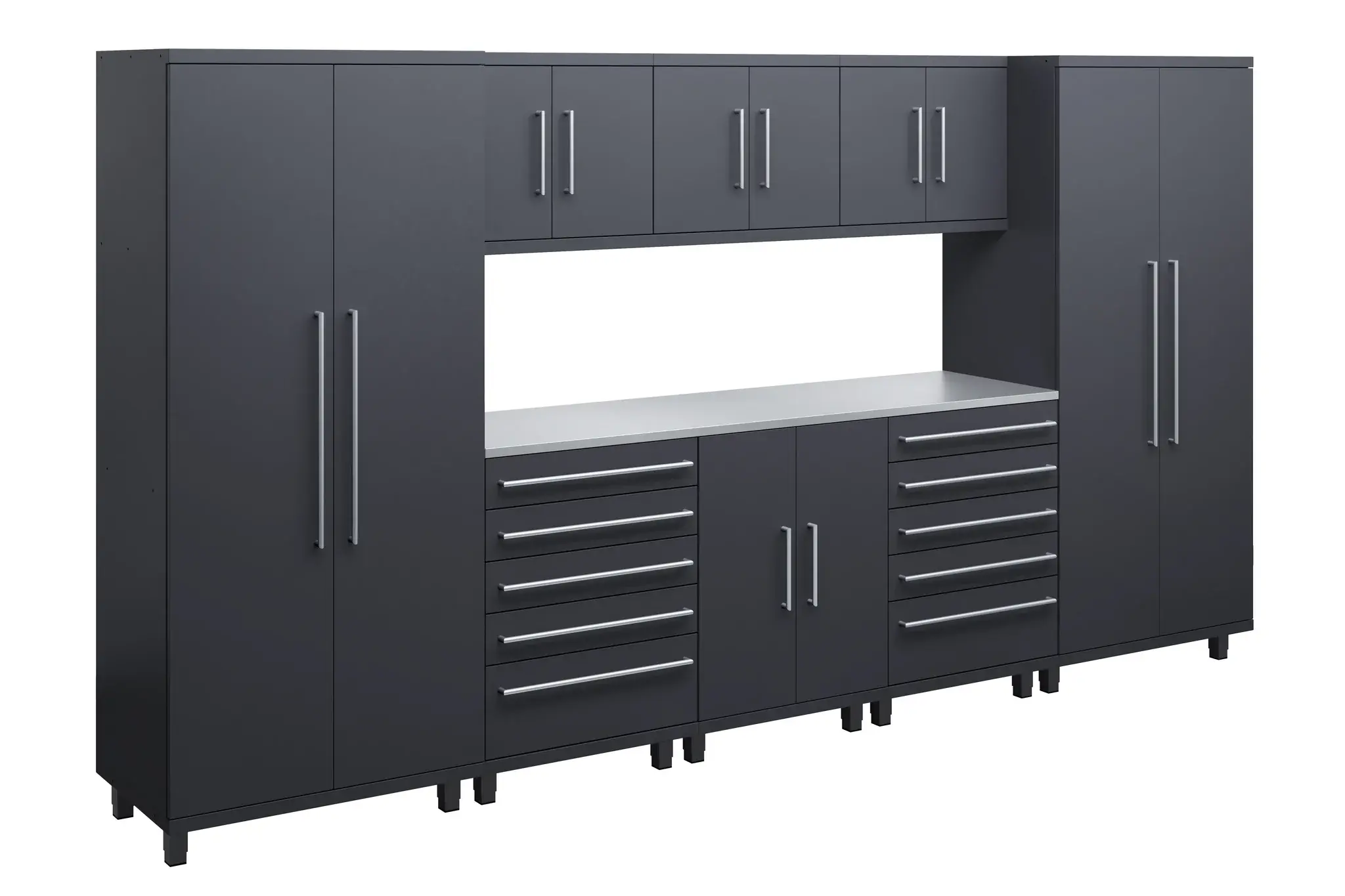 Ceha Prestige Series 9pc Cabinet Set - Stainless Steel Countertop